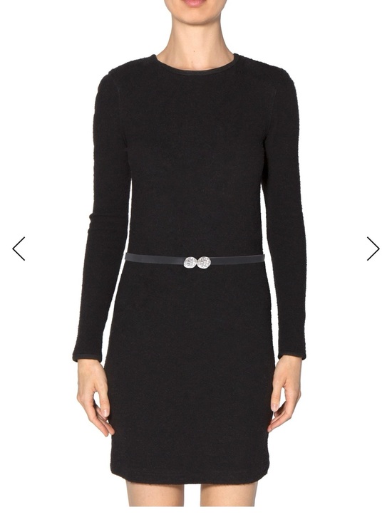 Kate Spade New York Round Circle loop Belt Leather black crystals Disco Ball main image 7